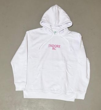 Picture of Felpa bianca con cappuccio - J'ADORE RC
