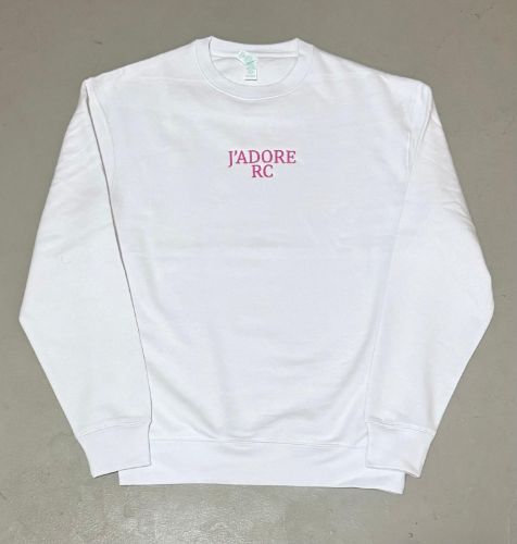 Immagine di Felpa bianca girocollo - J'ADORE RC